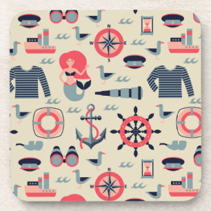 Dessous-de-verre Motif d'espèce marine