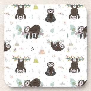 Dessous-de-verre Motif doux somnolent de paresse