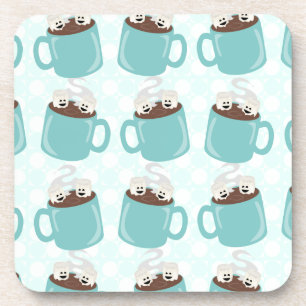 Dessous-de-verre Motif du bonheur au chocolat chaud