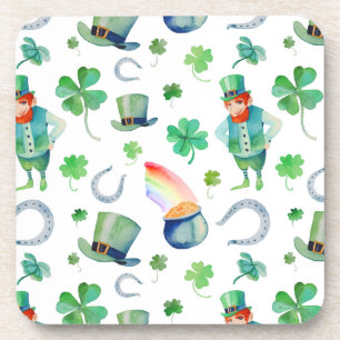 Dessous-de-verre Motif du jour de St Patrick d'aquarelle