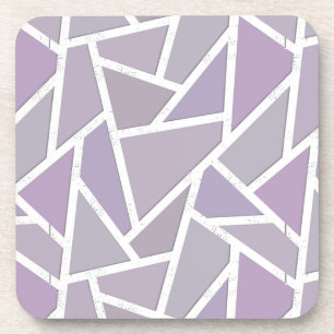 Dessous-de-verre Motif en mosaïque de lavande