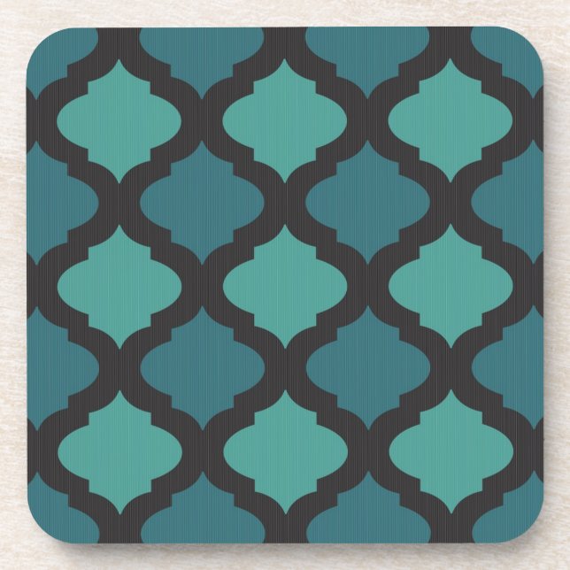 Dessous-de-verre motif en mosaïque de style arabe (Devant)
