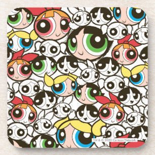 Dessous-de-verre Motif face aux filles puissantes