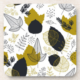 Dessous-de-verre motif feuille