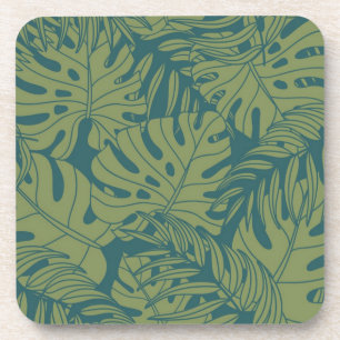 Dessous-de-verre motif feuille