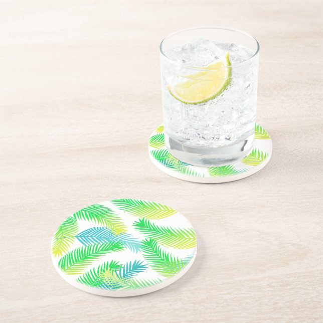 Dessous de verre Motif Feuille Palm - Botanique tr (Côté)