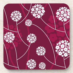 Dessous-de-verre Motif floral abstrait
