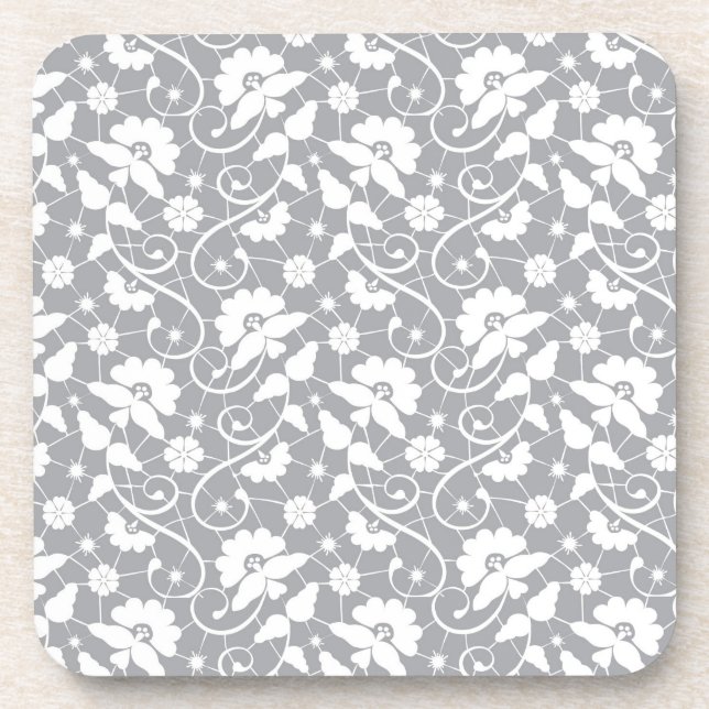 Dessous-de-verre Motif floral de dentelle (Devant)