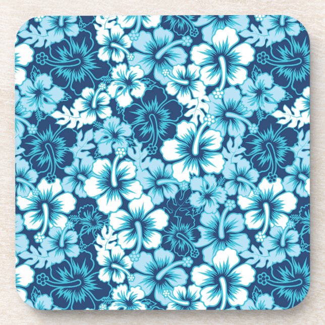 Dessous-de-verre Motif floral de ketmie de surf (Devant)