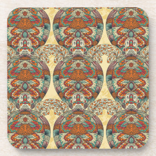 Dessous-de-verre Motif floral de tortue
