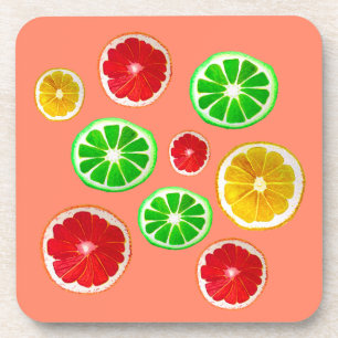 Dessous-de-verre Motif fruité juteux coloré fruité