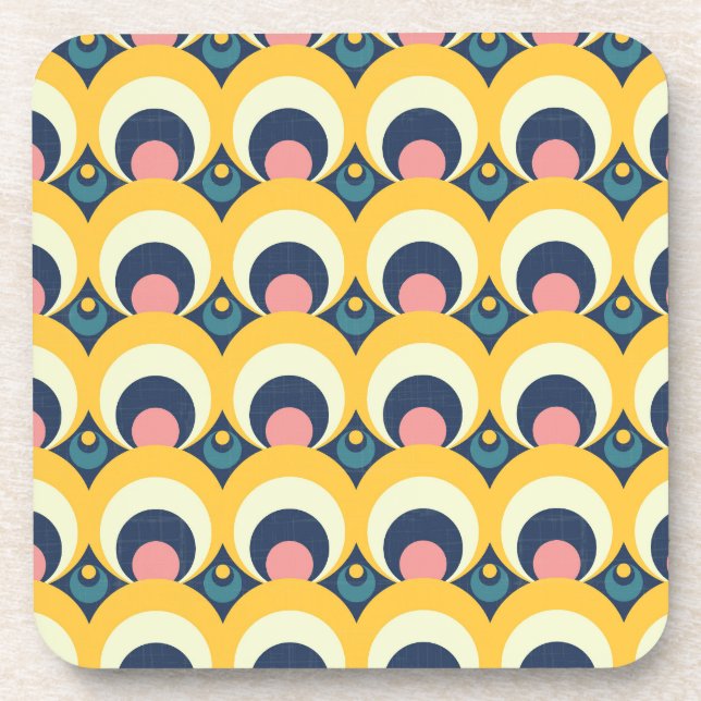 Dessous-de-verre Motif géométrique de cercle (Devant)