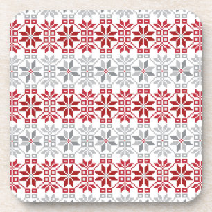 Dessous-de-verre Motif géométrique du soleil du matin letton VIII