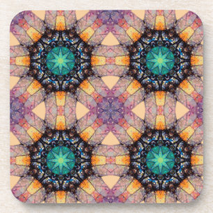 Dessous-de-verre Motif géométrique dynamique Accent bohème
