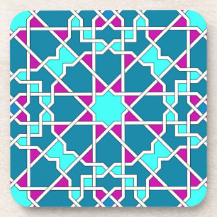 dessous de verre motif géométrique islamique