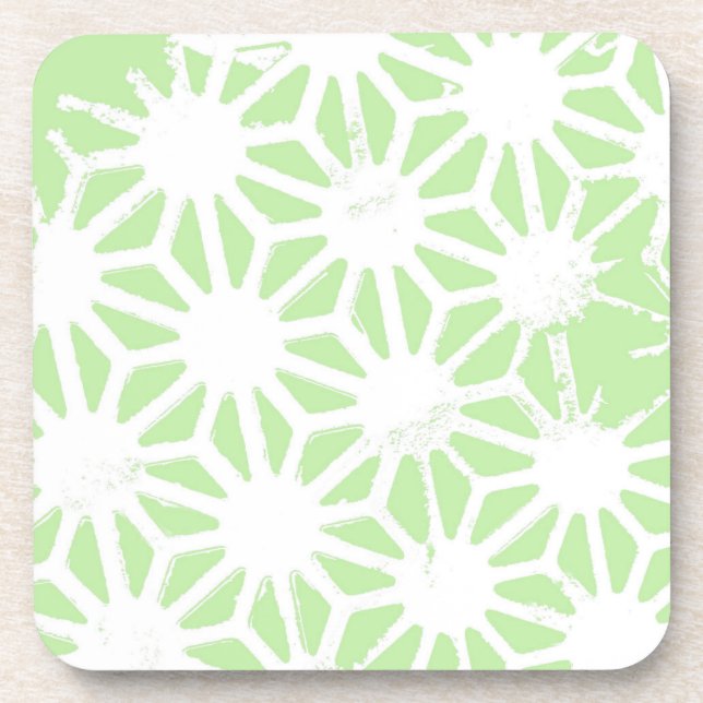 Dessous-de-verre Motif géométrique vert pomme (Devant)