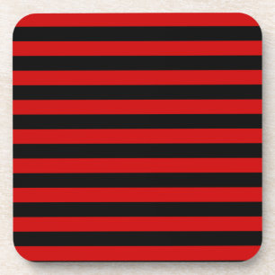 Dessous-de-verre Motif Gras noir et rouge