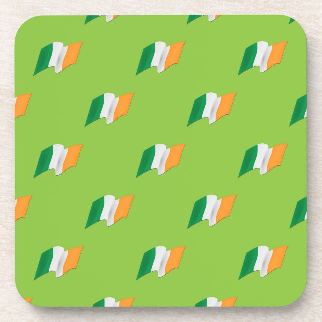 Dessous-de-verre Motif irlandais de drapeau (Devant)