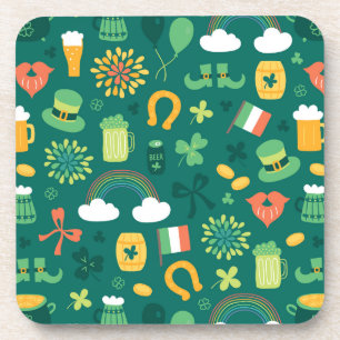 Dessous-de-verre Motif irlandais mignon d'icône