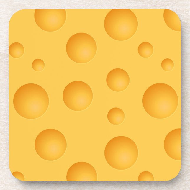 Dessous-de-verre Motif jaune de fromage (Devant)