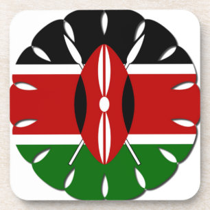 Dessous-de-verre Motif kenyan rond : un symbole national
