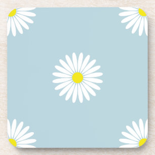 Dessous-de-verre Motif Lg Illustrative sur bleu pâle