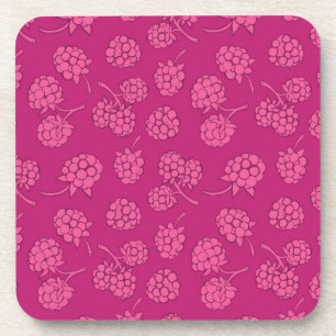 Dessous-de-verre Motif magenta de baie