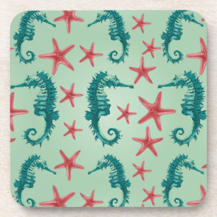 Dessous-de-verre Motif maritime Turquoise 2