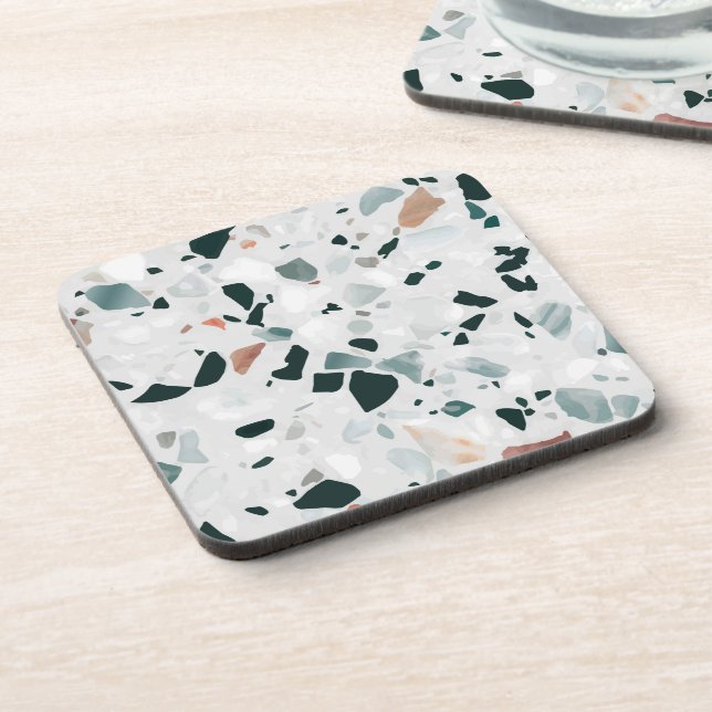 Dessous-de-verre Motif moderne Abstrait Terrazzo (Côté gauche)