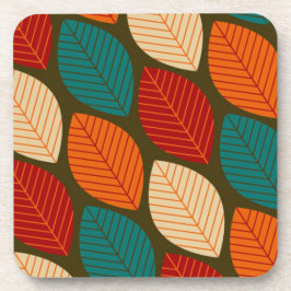 Dessous de verre Motif moderne "feuille" du milieu