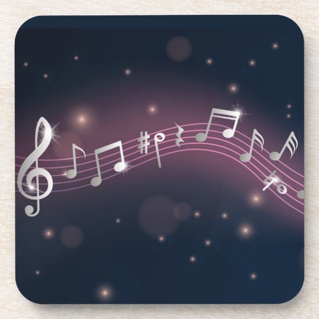 Dessous-de-verre Motif musical (Devant)