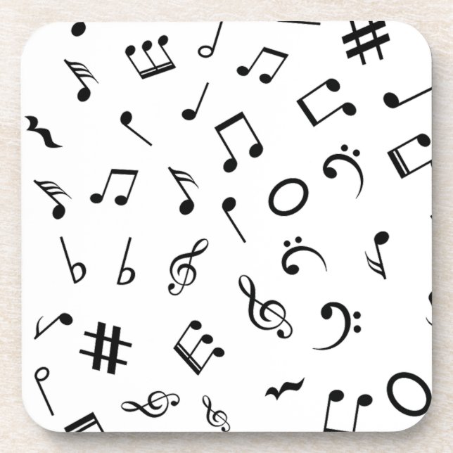 Dessous-de-verre Motif musical (Devant)