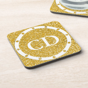 Dessous-de-verre Motif PURE GOLD Splatter + votre image