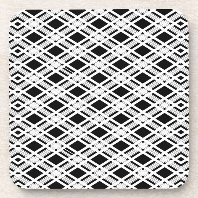 Dessous-de-verre Motif rayé de plaid (Devant)