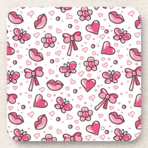 Dessous-de-verre motif romantique