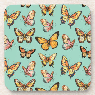 Dessous-de-verre Motif sans papillon. Papillon monarque