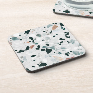 Dessous-de-verre Motif terrazzo abstrait moderne