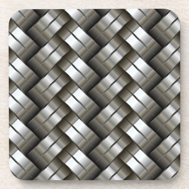 Dessous-de-verre Motif tissé en métal (Devant)