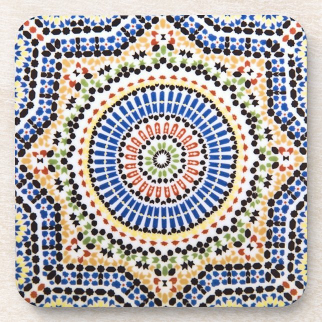 Dessous-de-verre Motif traditionnel de tuile d'Azulejo de Portugais (Devant)