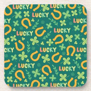 Dessous-de-verre Motif vert CHANCEUX irlandais