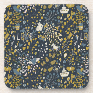 Dessous-de-verre Motif vintage abstrait