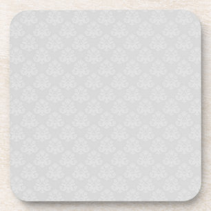 Dessous-de-verre Motif vintage baroque en blanc