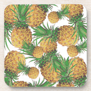 Dessous de verre Motif Yummy Pineapples stylisé