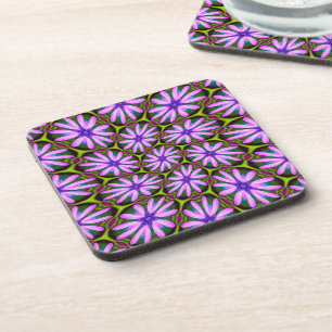 Dessous-de-verre Motifs marguerite violet