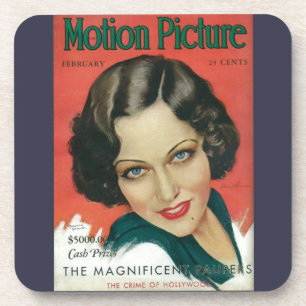 Dessous-de-verre Motion Picture Février 1931 Gloria Swanson couvert