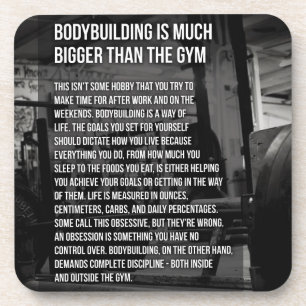 Dessous-de-verre Motivation "Body building"