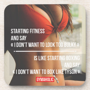 Dessous-de-verre Motivation de conditionnement physique et de muscu