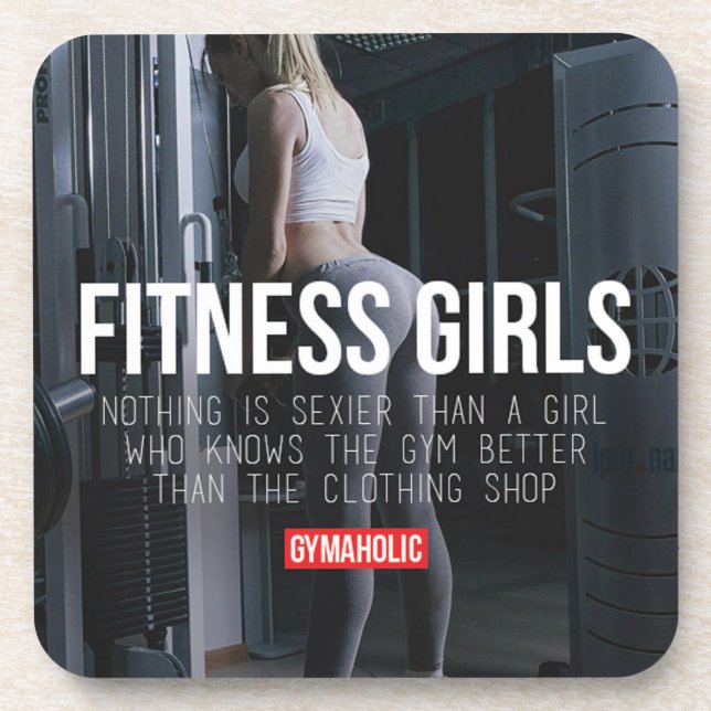 Dessous-de-verre Motivation de conditionnement physique et de muscu (Devant)