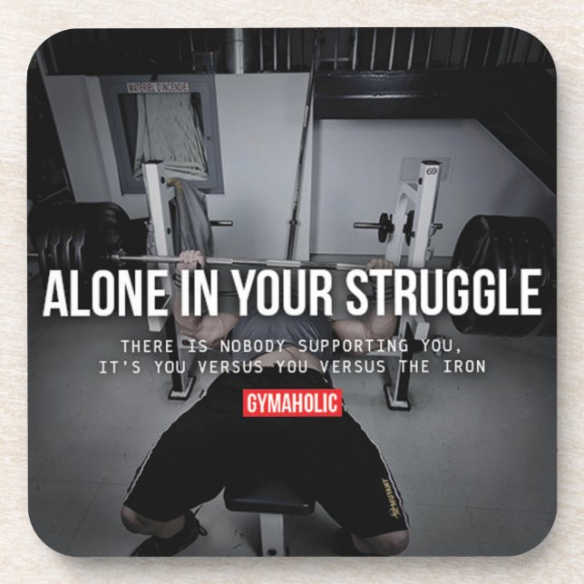Dessous-de-verre Motivation de conditionnement physique et de muscu (Devant)