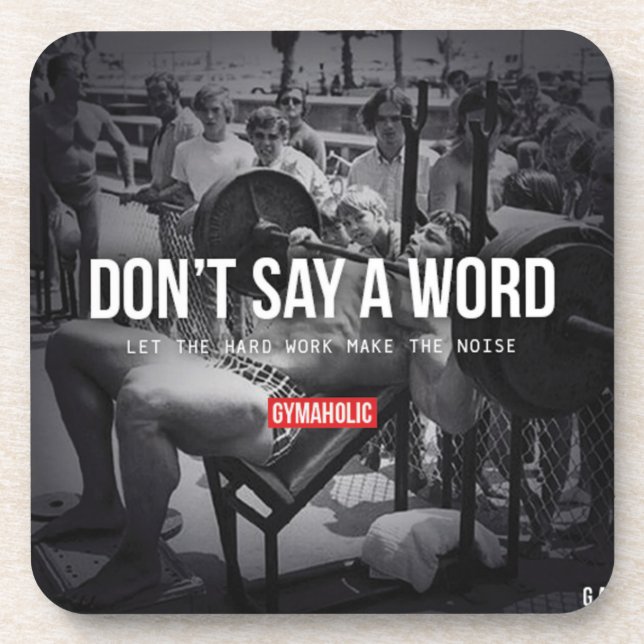 Dessous-de-verre Motivation de conditionnement physique et de muscu (Devant)